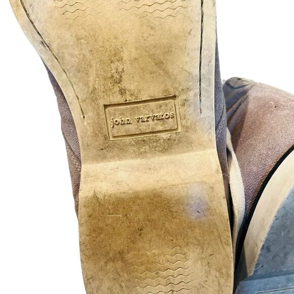 JOHN VARVATOS Size 10 1/2 suede Grey Lace Up Desert Boots chukka shoes men’s - Picture 9 of 9